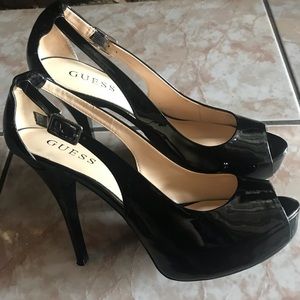 Guess black heels. Size 8